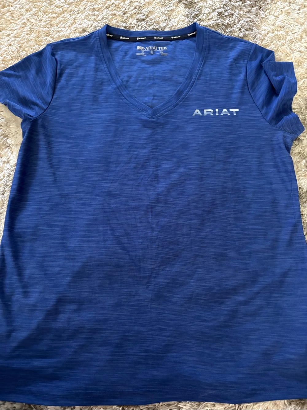 Ariat Royal Heathered V-Neck Athletic Tee